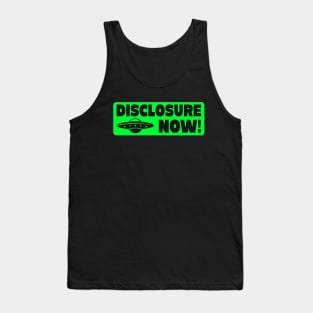 Disclosure Now Alien UFO Believer Tank Top